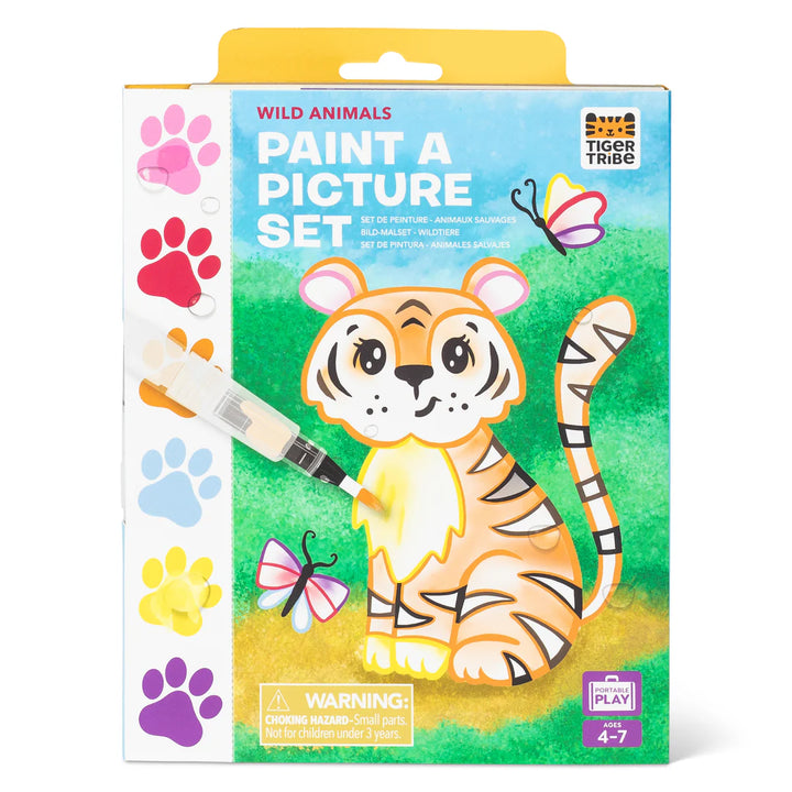 TIGER TRIBE PAINT-A-PICTURE SET: WILD ANIMALS