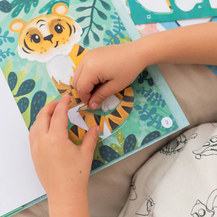 TIGER TRIBE STICKER BY NUMBERS: ANIMALS