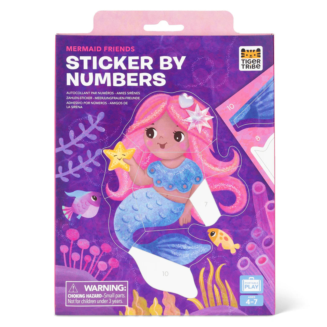 TIGER TRIBE STICKER BY NUMBERS: MERMAID FRIENDS