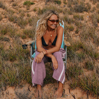 ATMOSEA APRES SURF PANT: JACARANDA PURPLE