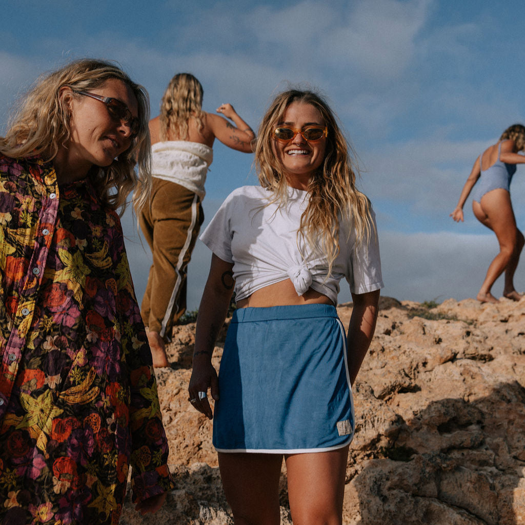 ATMOSEA TENNIS SKORT: NAVY