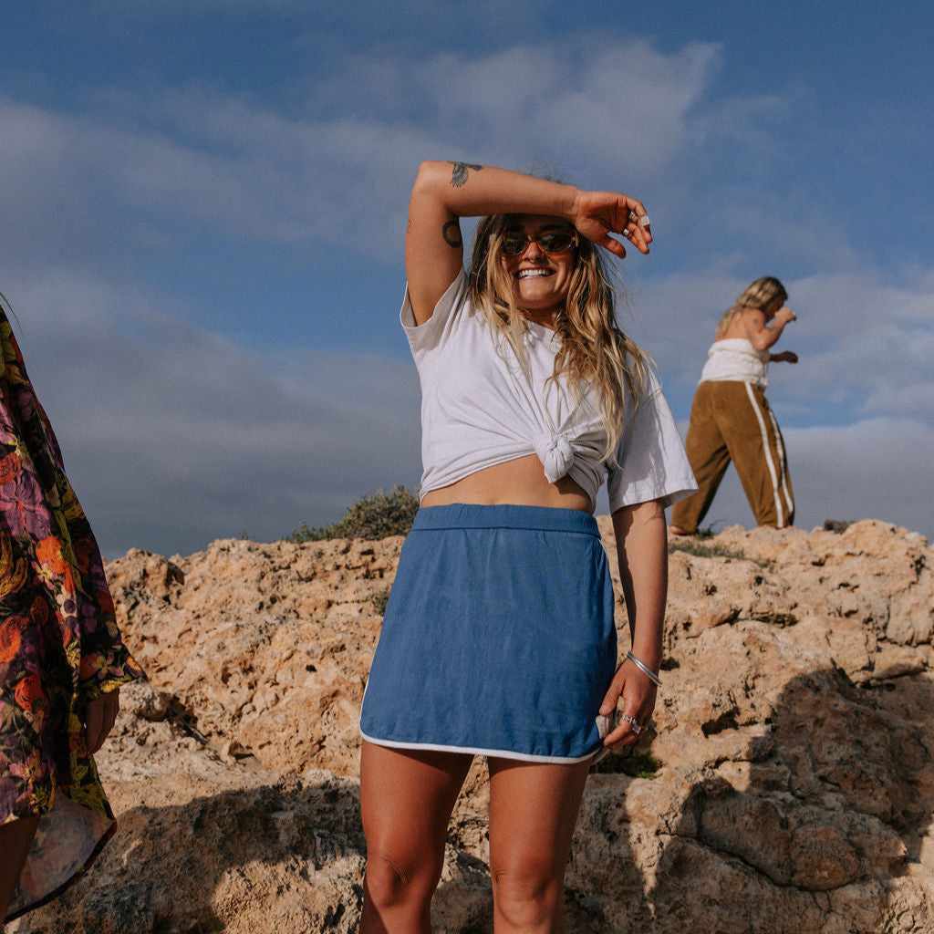 ATMOSEA TENNIS SKORT: NAVY