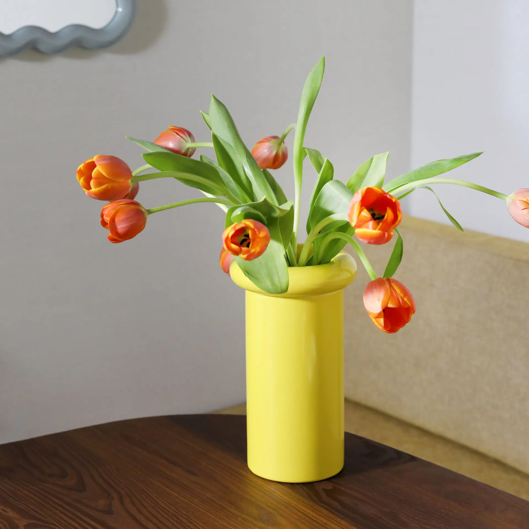 KLEVERING TURBAN VASE: YELLOW
