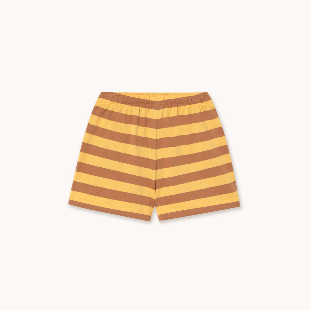 TINY COTTONS STRIPES KNIT SHORT: SOFT YELLOW