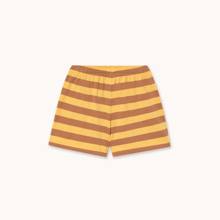 TINY COTTONS STRIPES KNIT SHORT: SOFT YELLOW