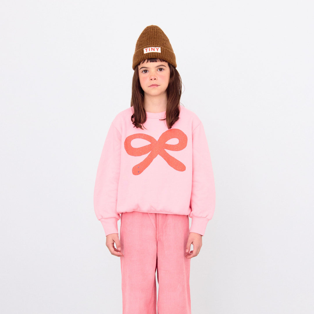 TINY COTTONS WORM GRAPHIC SWEATSHIRT: PINK
