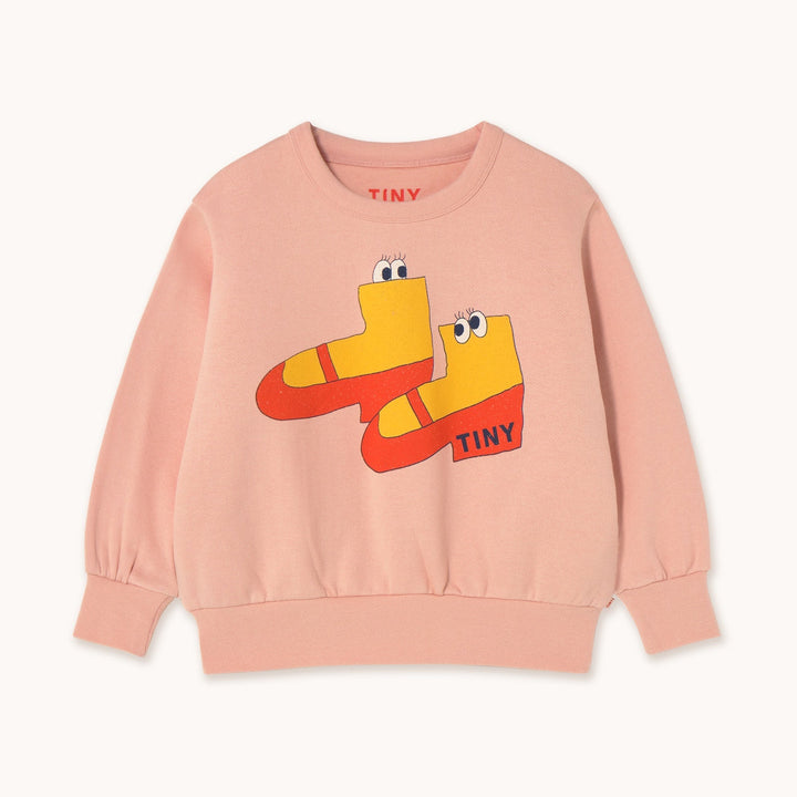 TINY COTTONS WALK GRAPHIC SWEATSHIRT: WILD ROSE
