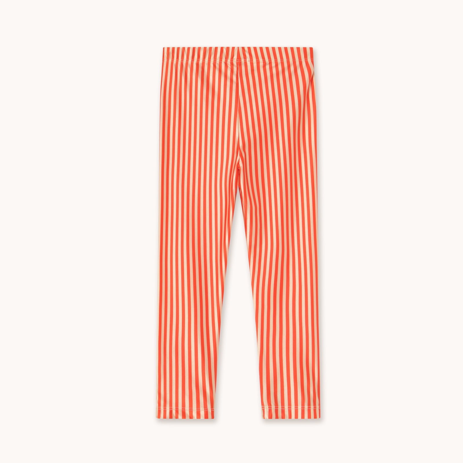 TINY COTTONS STRIPES SHINY LEGGINGS: SUMMER RED