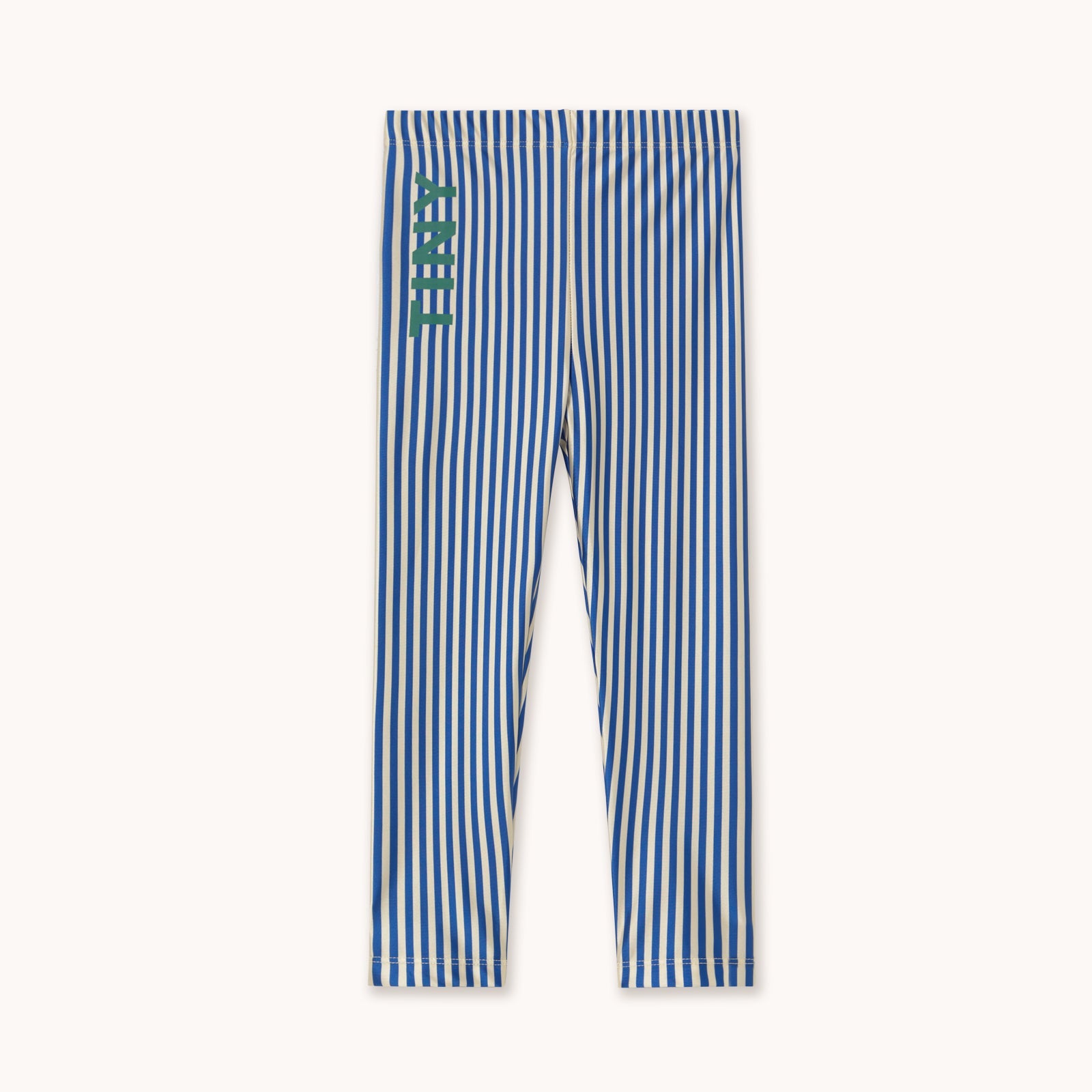 TINY COTTONS STRIPES SHINY LEGGINGS: DARK BLUE