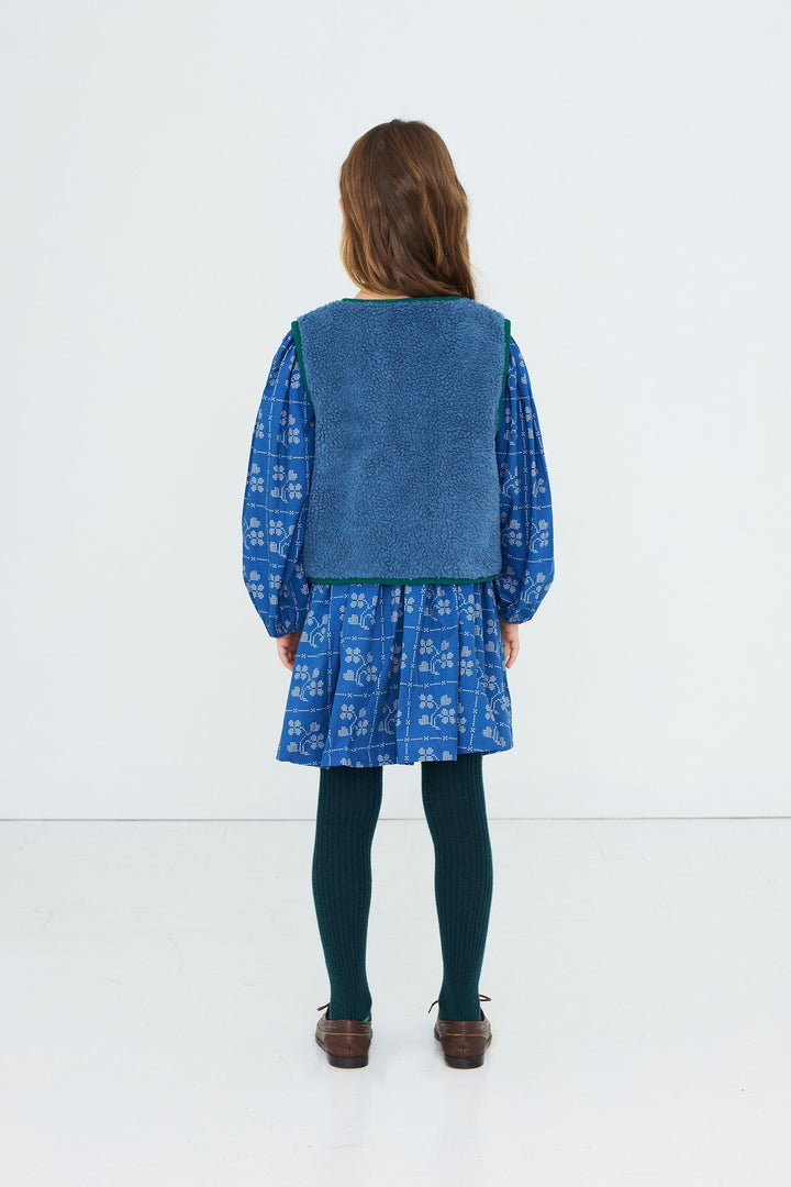 Tiny Cottons Sherpa Vest worn back