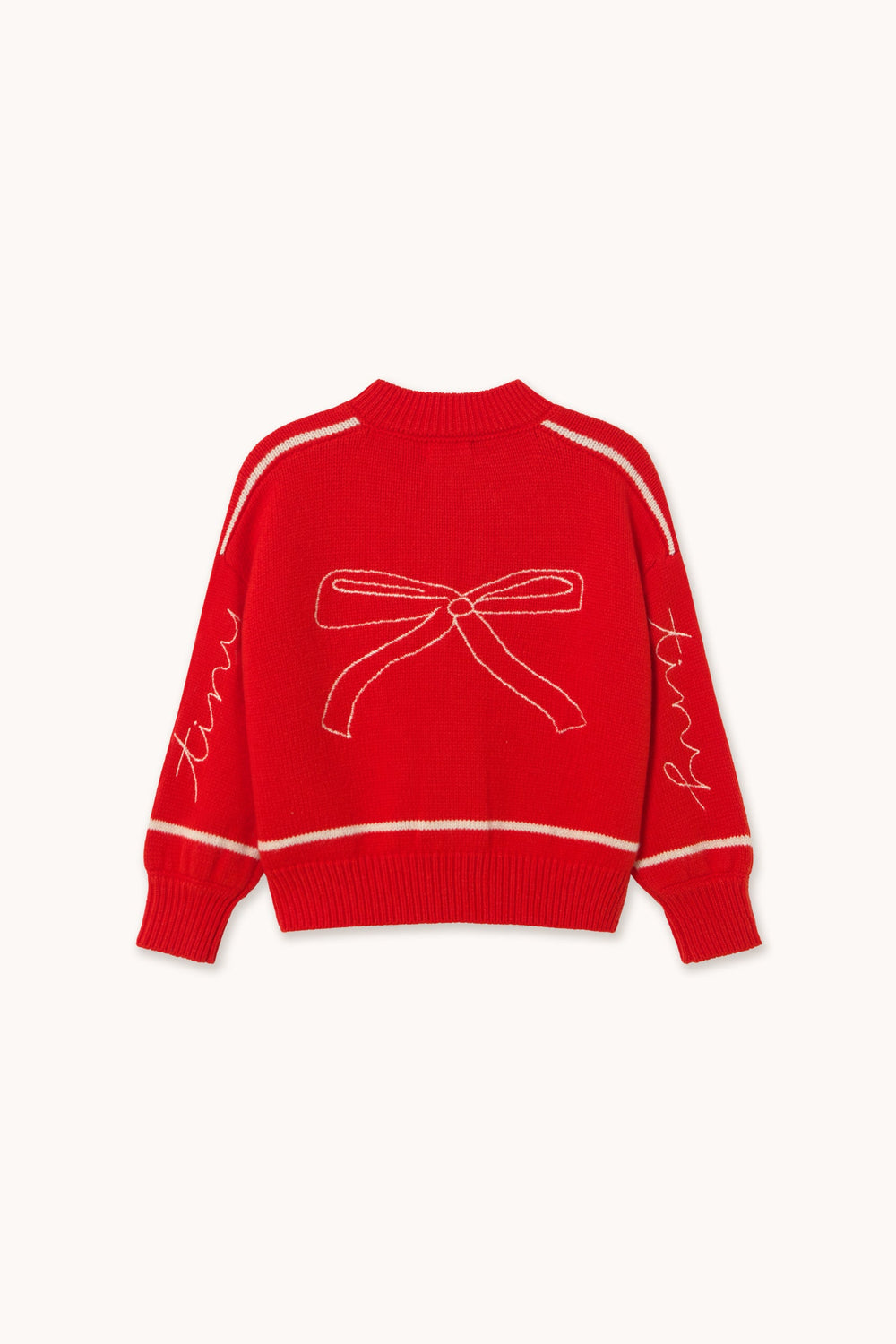 Tiny Cottons Bows Embroidery Cardigan back