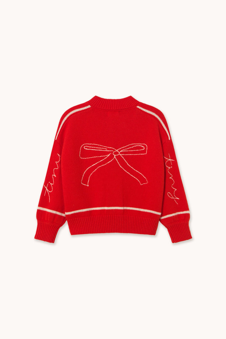 Tiny Cottons Bows Embroidery Cardigan back