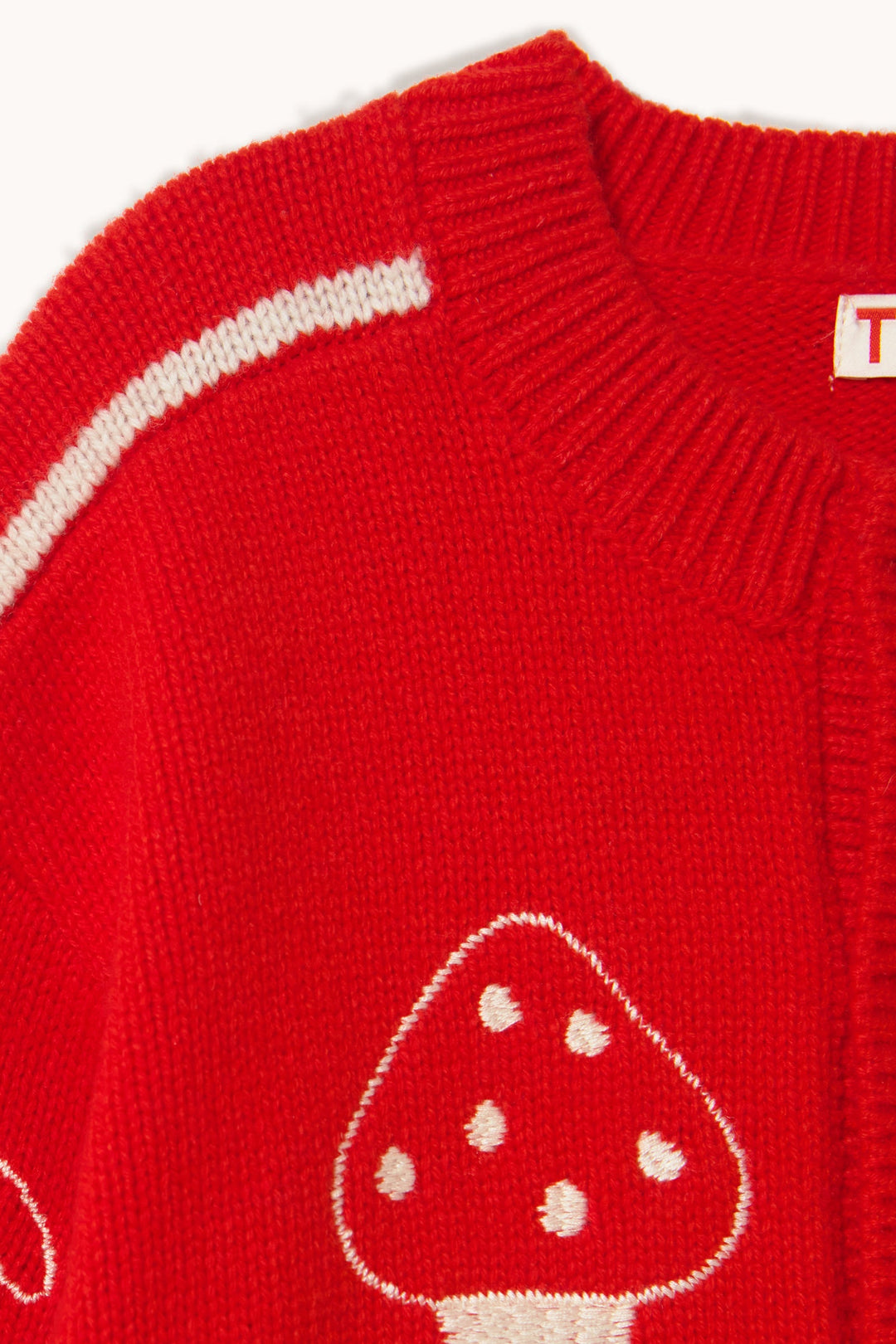 Tiny Cottons Bows Embroidery Cardigan detail