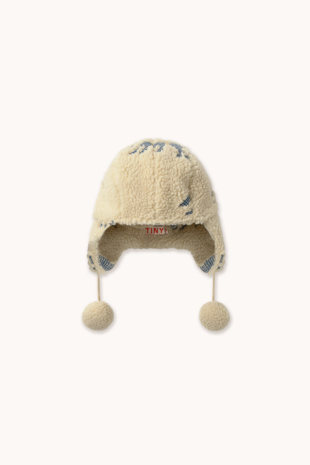 Tiny Cottons Horses Sherpa Earflap Beanie vanilla
