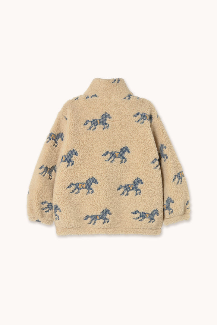 Tiny Cottons Horses Sherpa Sweatshirt back