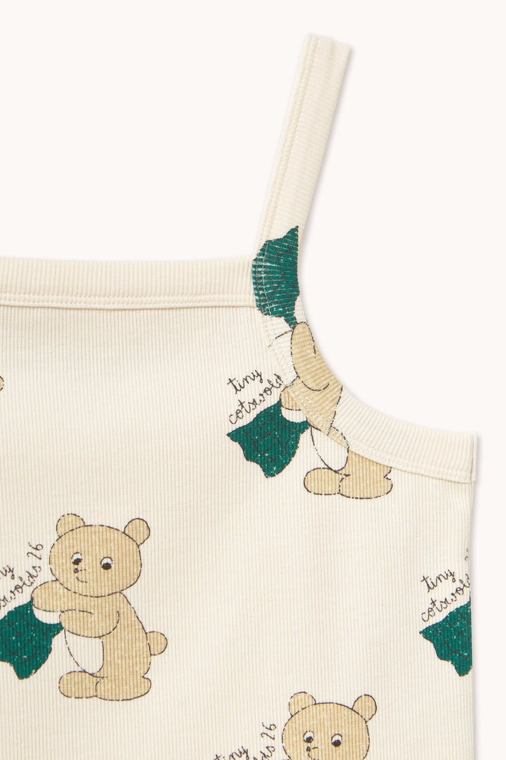 Tiny Cottons Bears Strap Top detail
