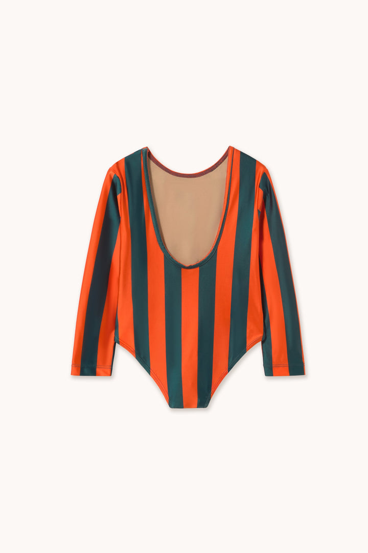 Tiny Cottons Red-Blue Stripes Shiny Body back
