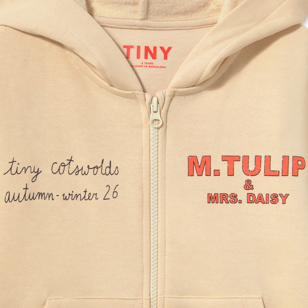 Tiny Cottons Tulip and Daisy Graphic Hoodie detail