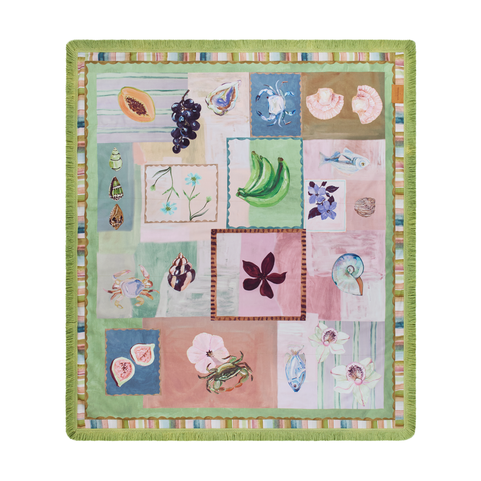 WF X ANNIE EVERINGHAM PICNIC RUG: PATCHWORK SEA