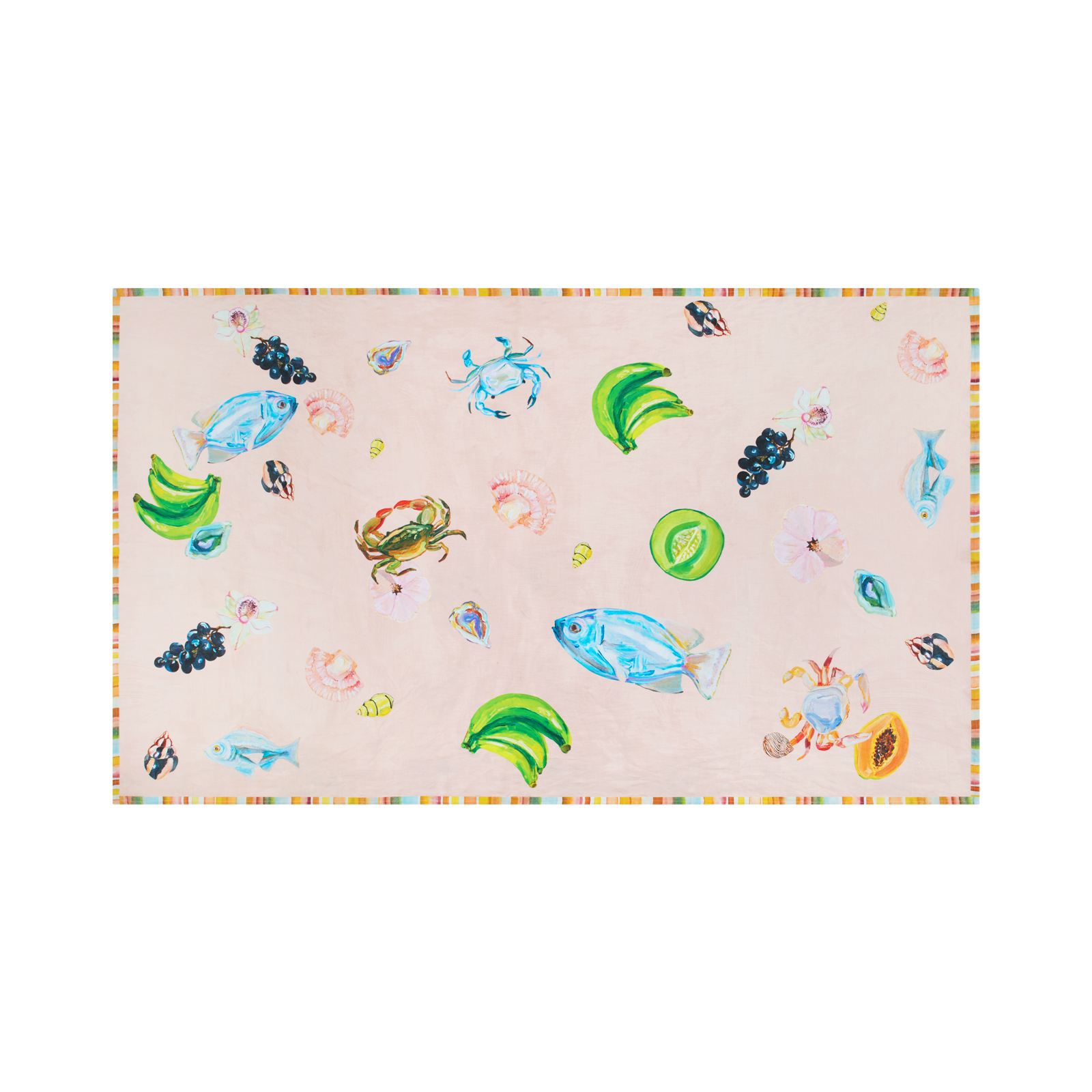 WF X ANNIE EVERINGHAM TABLECLOTH: PASTEL SEA