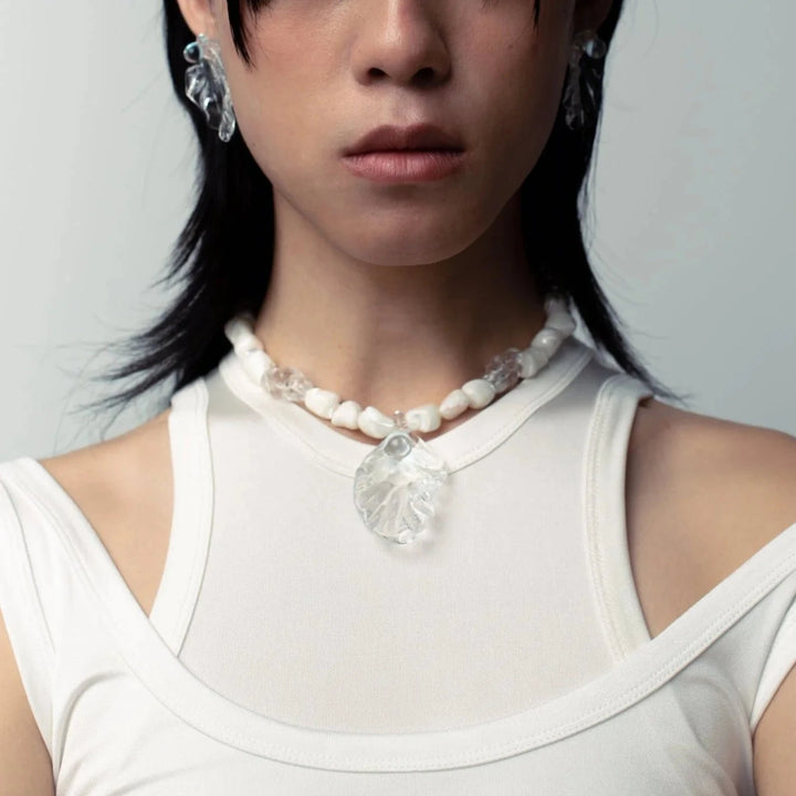 JEAN RILEY APHRODITE MOTHER OF PEARL NECKLACE