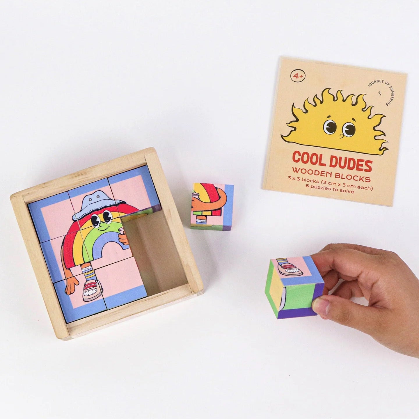 JOURNEY OF SOMETHING COOL DUDES WOODEN BLOCKS