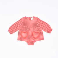 WALNUT MELBOURNE AURORA ROMPER: LOVE CHECK