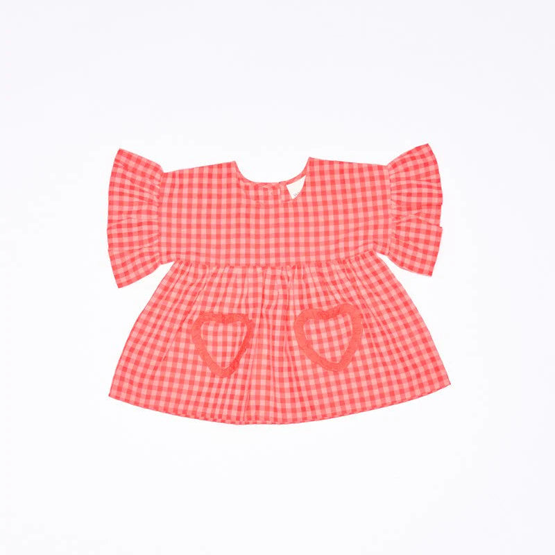 WALNUT MELBOURNE AURORA TOP: LOVE CHECK