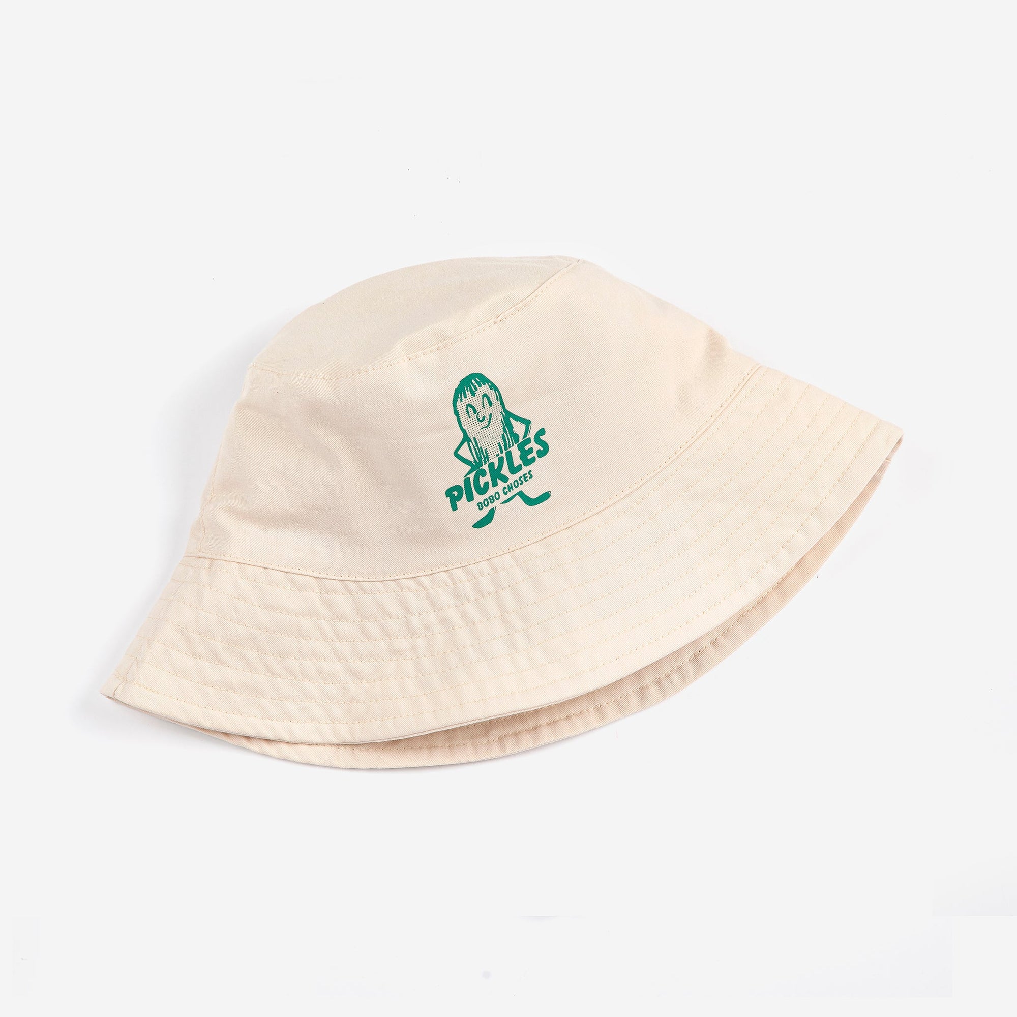 BOBO CHOSES PICKLES REVERSIBLE HAT: OFFWHITE