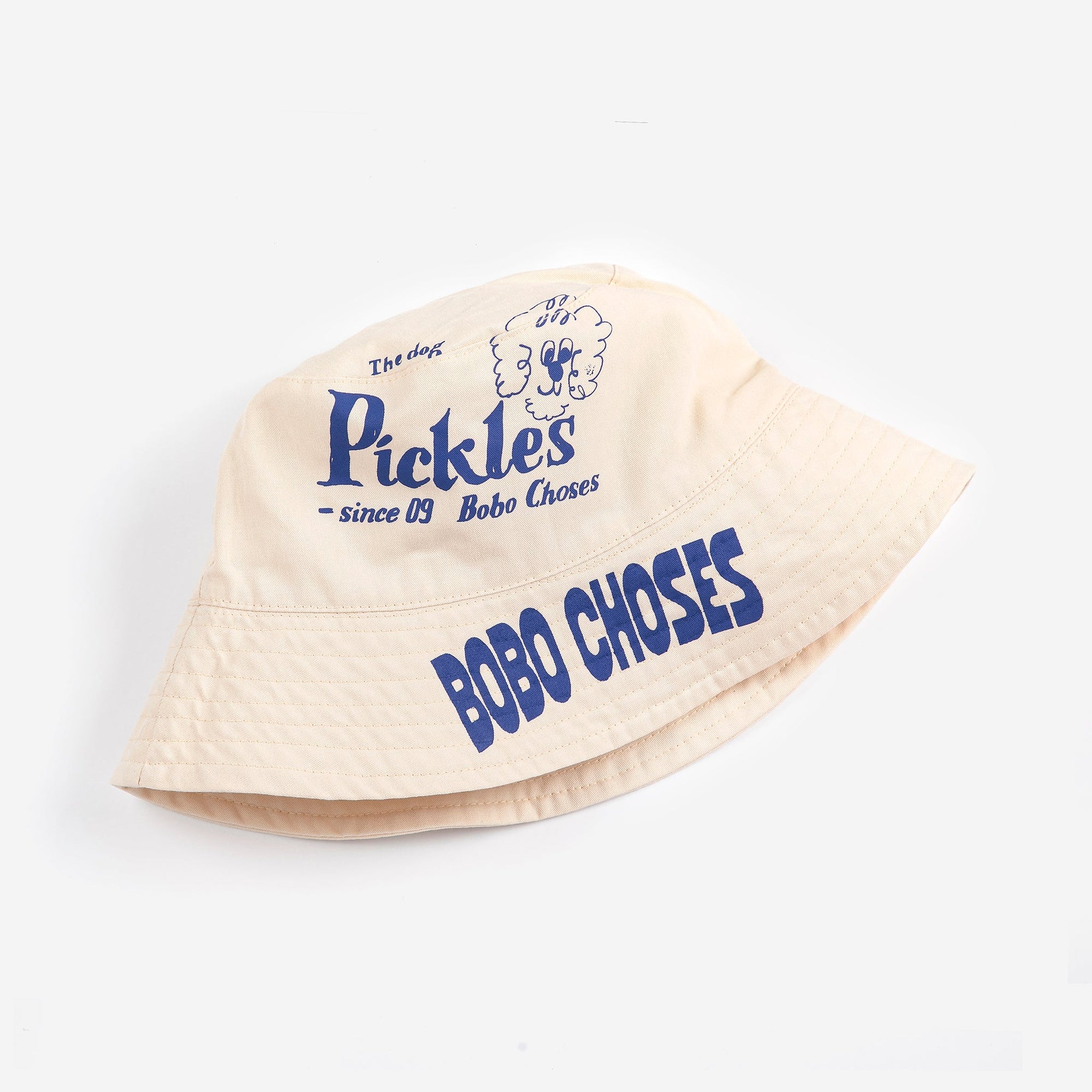 BOBO CHOSES PICKLES REVERSIBLE HAT: OFFWHITE