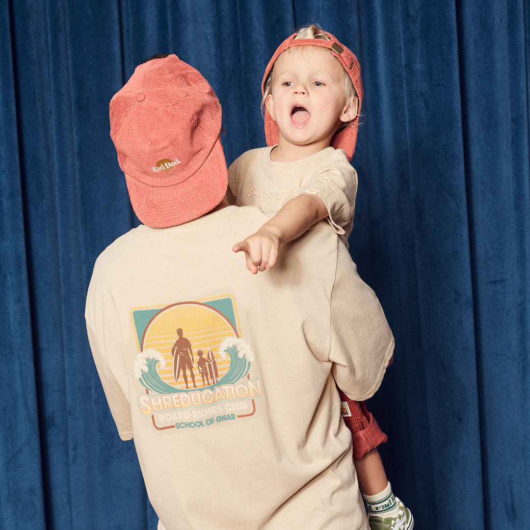 BANABAE SHREDUCATION ADULTS ORGANIC COTTON TEE: TAN
