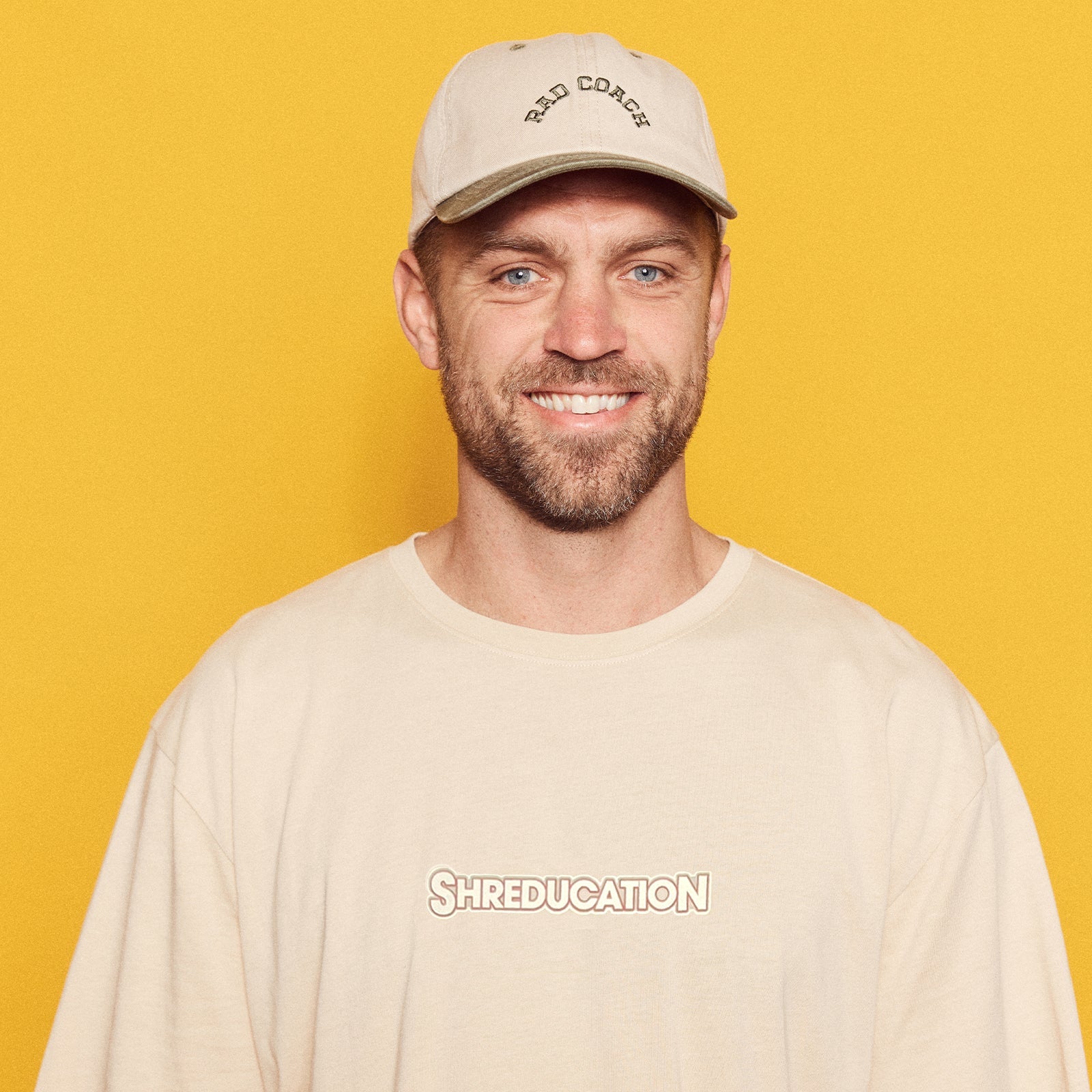 BANABAE SHREDUCATION ADULTS ORGANIC COTTON TEE: TAN