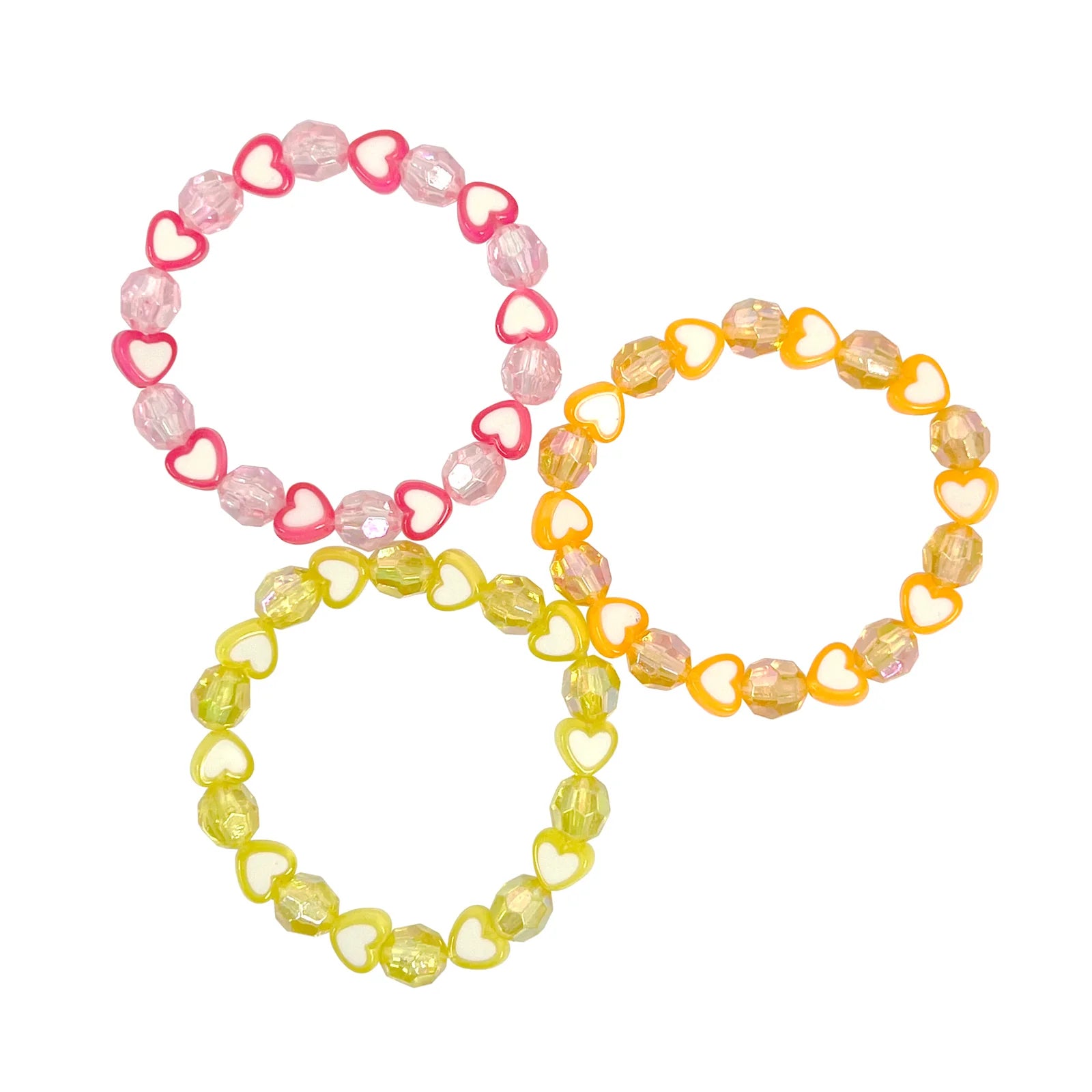 LOVE HEART BRACELET SET