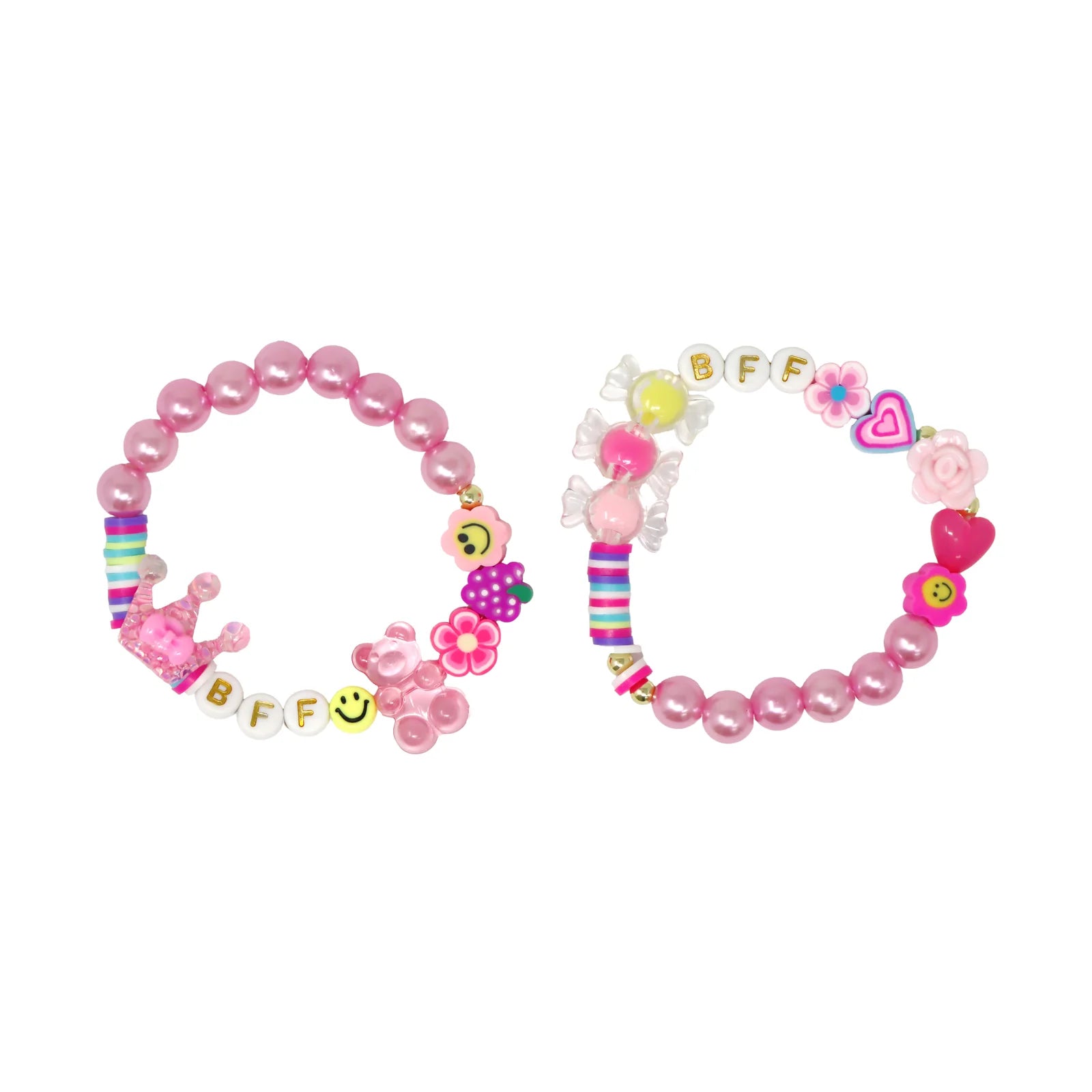 BFF LETTER CANDY BRACELET SET