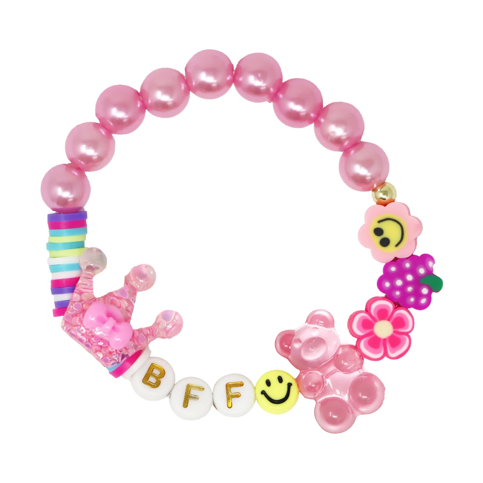 BFF LETTER CANDY BRACELET SET