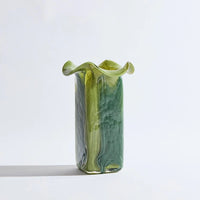 BEN DAVID BY KAS CUBISM VASE: GREEN