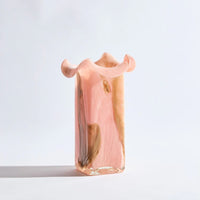 BEN DAVID BY KAS CUBISM VASE: SALMON