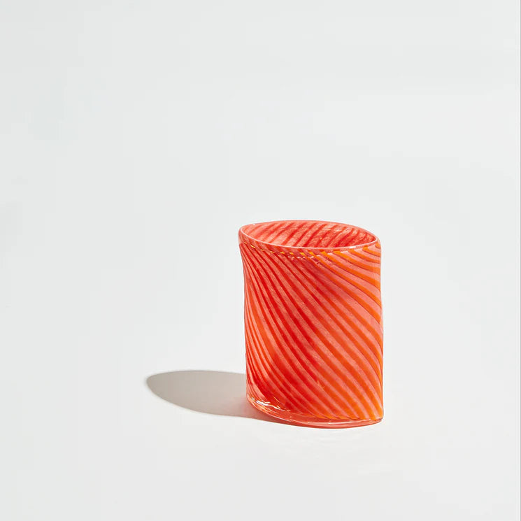 BEN DAVID BY KAS MAXIME LOW VASE: ORANGE