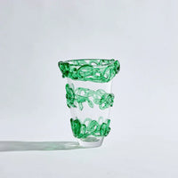 BEN DAVID BY KAS LOOP VASE: GREEN