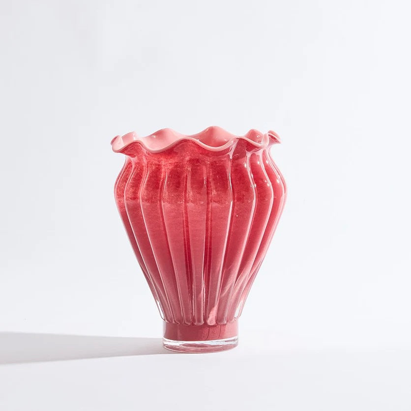 BEN DAVID BY KAS ROYAL VASE: CRIMSON