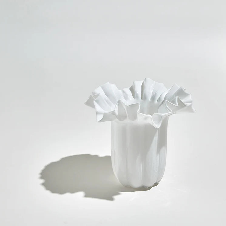 BEN DAVID BY KAS VENUS VASE: WHITE