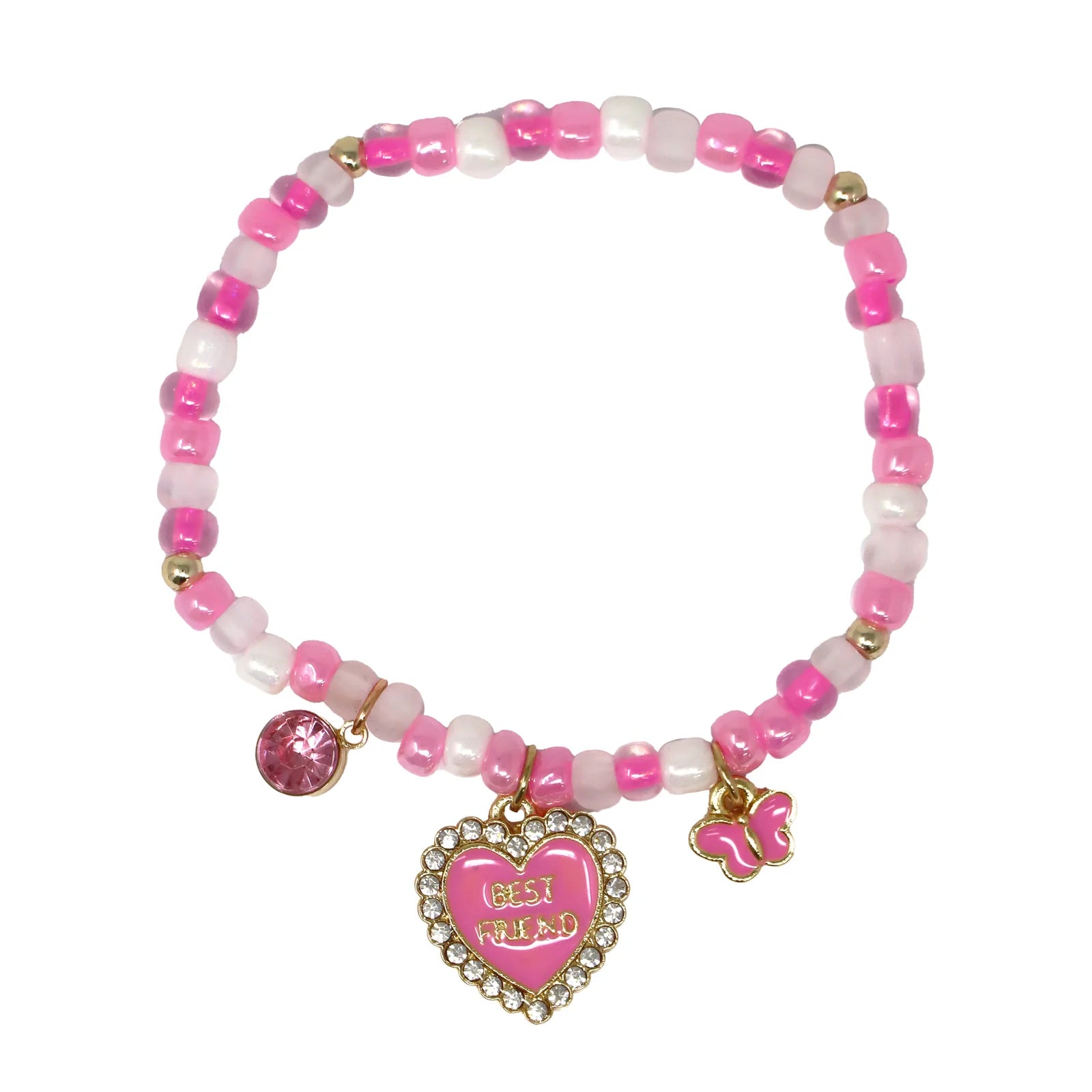 BFF HEART & BUTTERFLY BRACELET SET