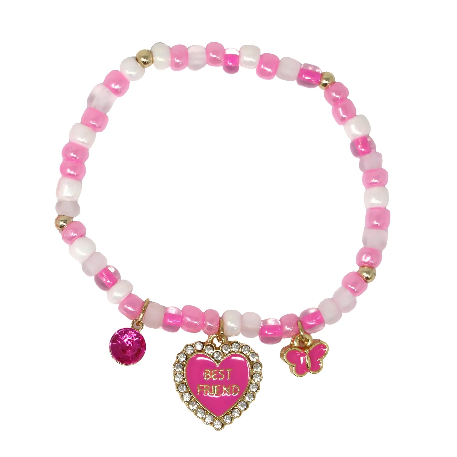 BFF HEART & BUTTERFLY BRACELET SET