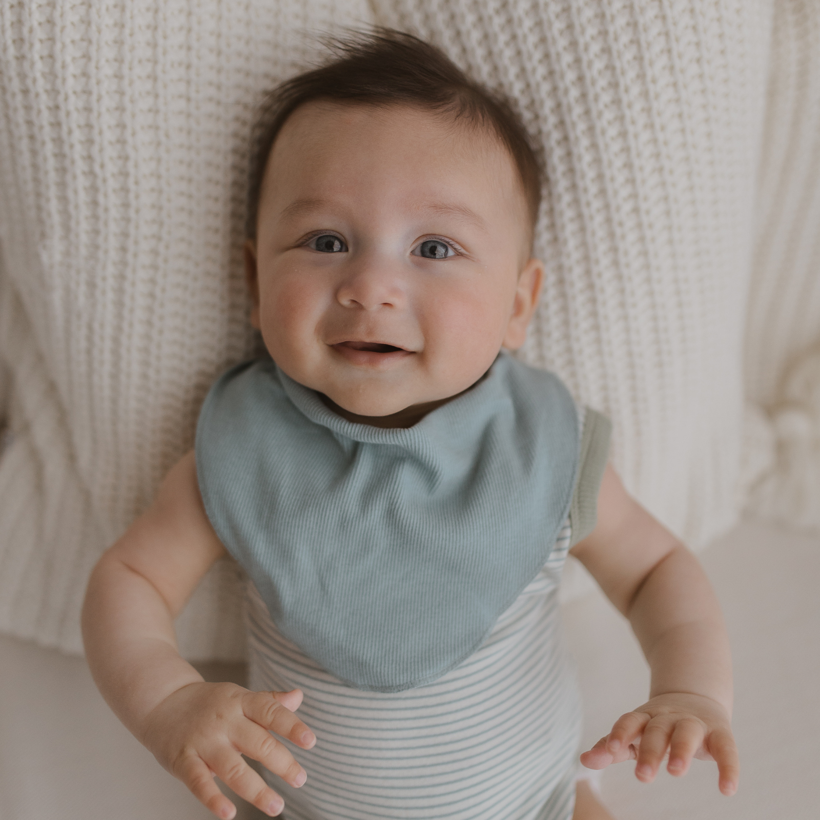 SUSUKOSHI BANDANA BIB: MARINE BLUE