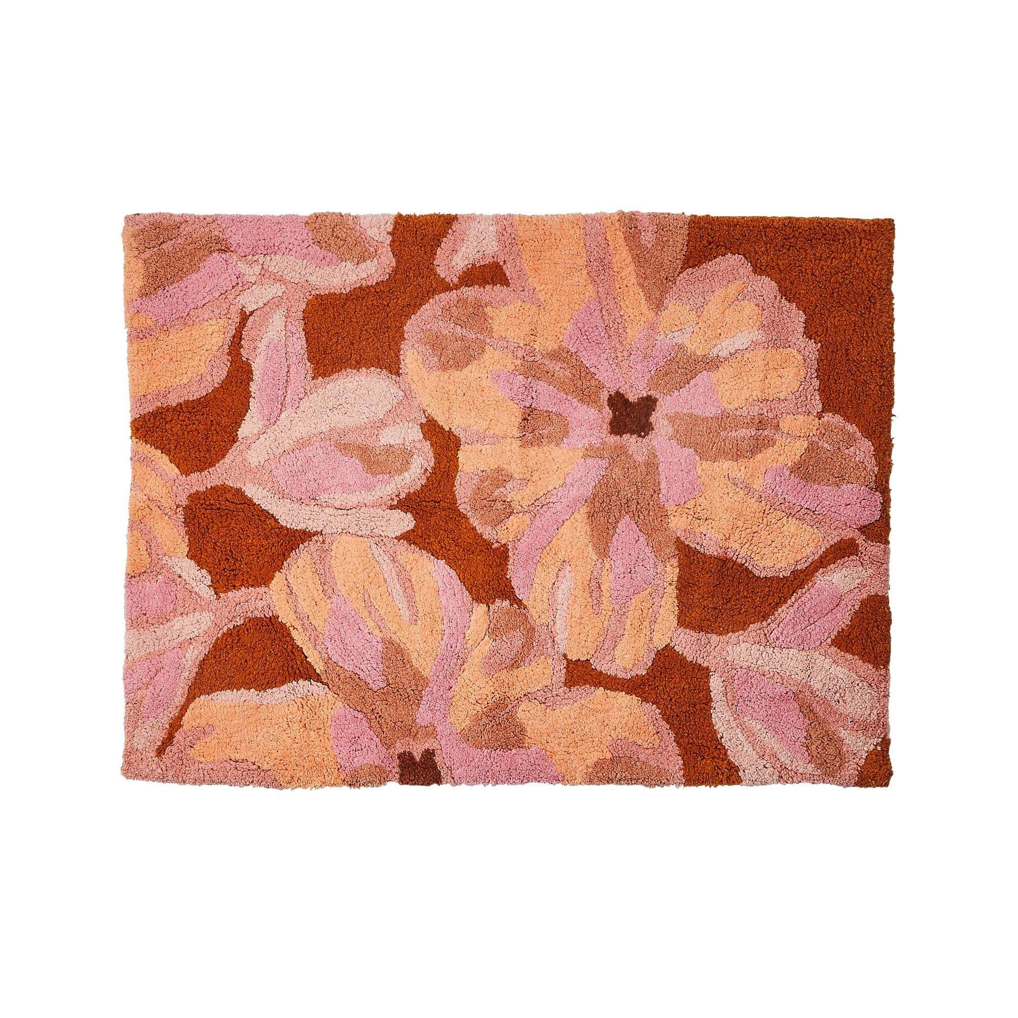 BONNIE AND NEIL DUTCH FLORAL BATH MAT: PINK