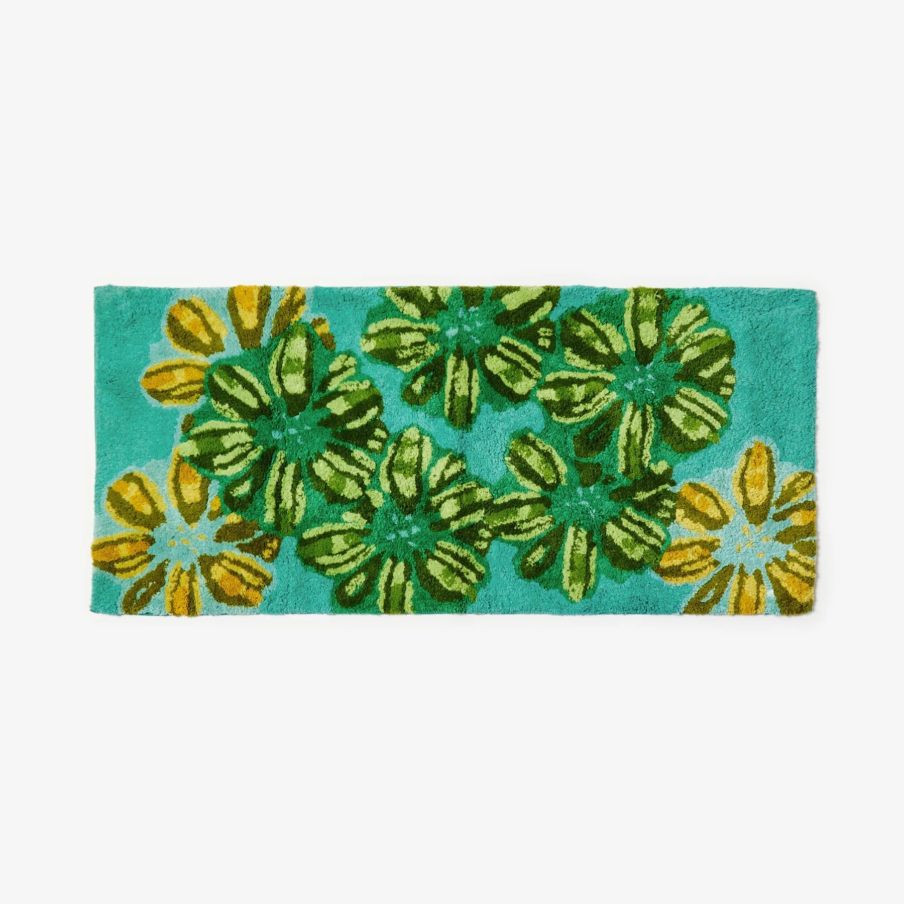 BONNIE AND NEIL CANDY TEAL LONG BATH MAT