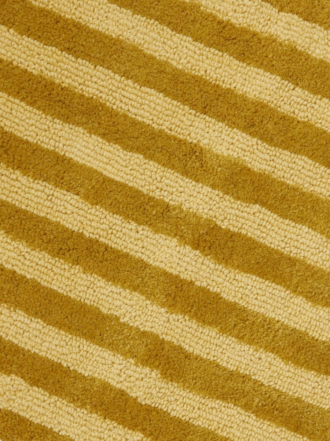 Bonnie and Neil stripe reversible bath mat in mustard, detail