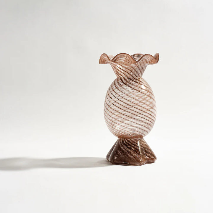 BEN DAVID BY KAS BON BON VASE: CHOCOLATE