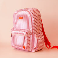 FOX & FALLOW BACKPACK: STRAWBERRY STRIPE