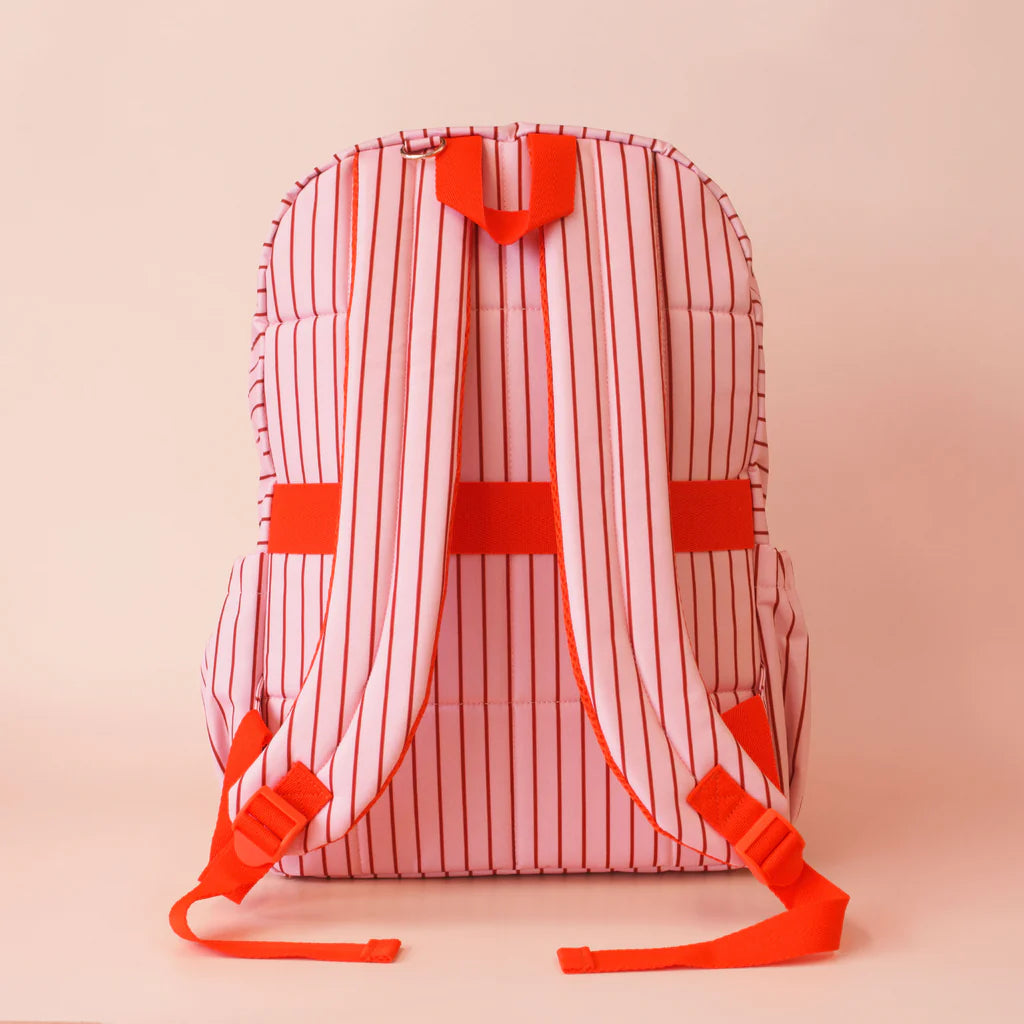 FOX & FALLOW BACKPACK: STRAWBERRY STRIPE